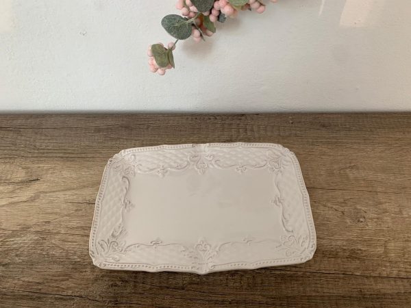 Vassoio rettangolare piccolo shabby
