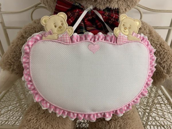 Fiocco nascita orsetti rosa