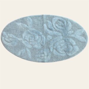 Tappeto "Flores" azzurro 60x110 cm