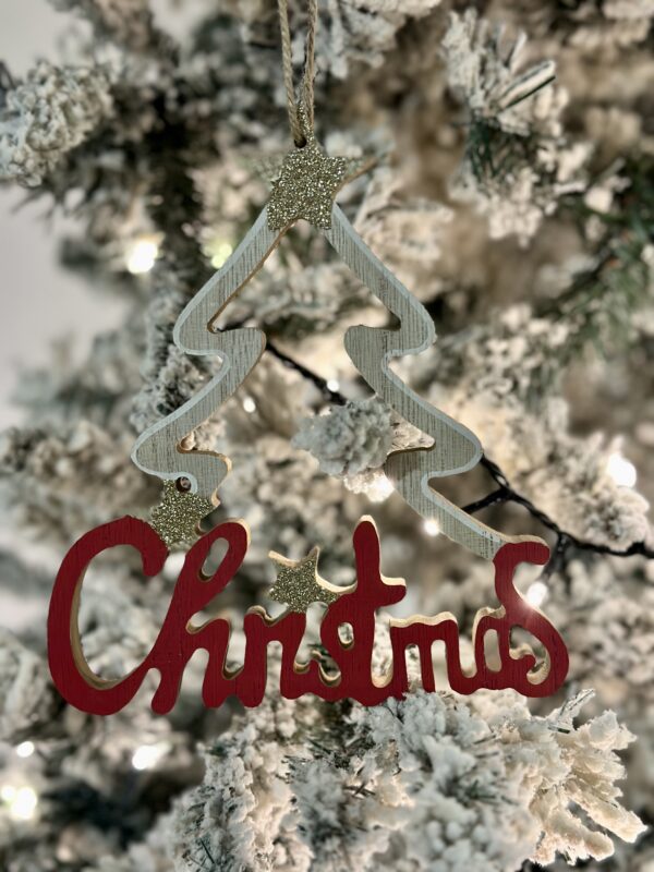 Tris decori legno Christmas