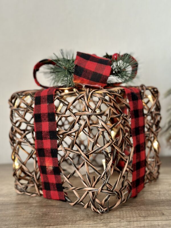 Pacco regalo medio in rattan - immagine 6