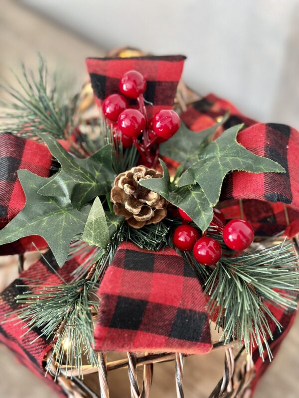Pacco regalo medio in rattan - immagine 3