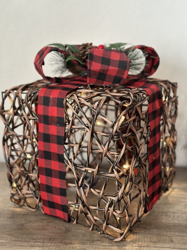 Pacco regalo grande in rattan - immagine 5