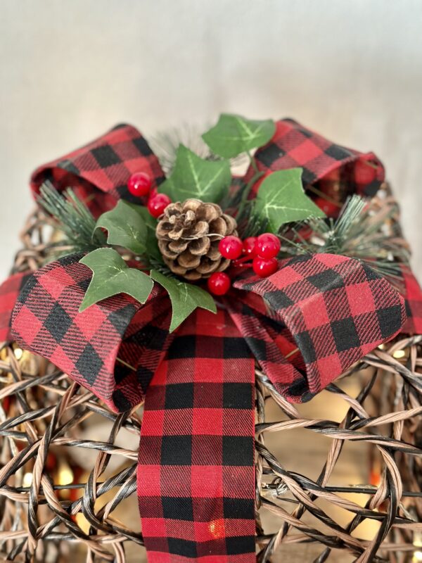 Pacco regalo grande in rattan - immagine 4