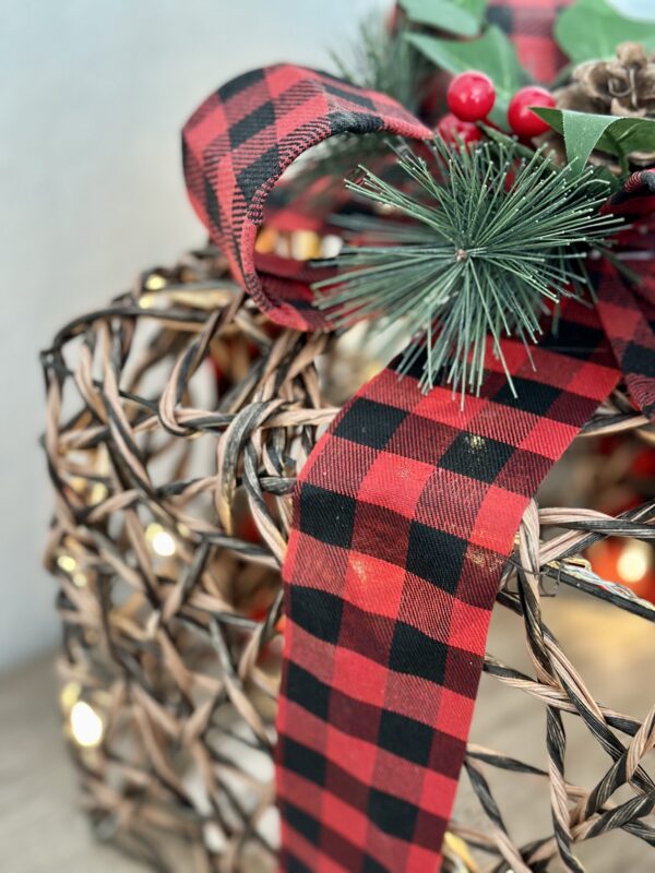 Pacco regalo grande in rattan - immagine 2