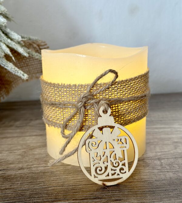 Candela a led "Pacco" grande
