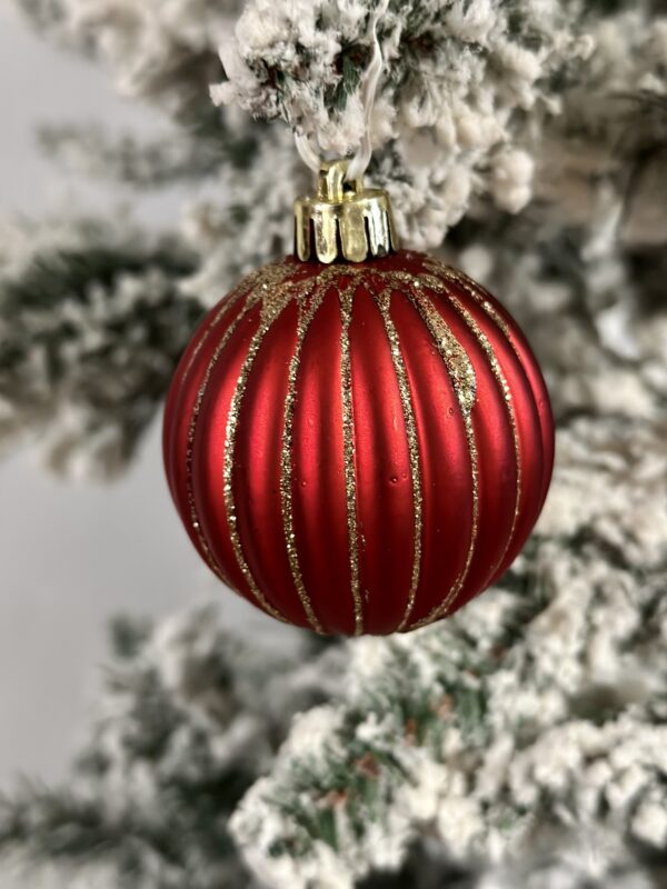 Set di dodici palline rosse - immagine 3