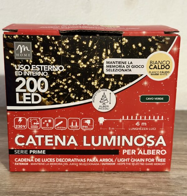 Catena luminosa per albero luce calda - immagine 2