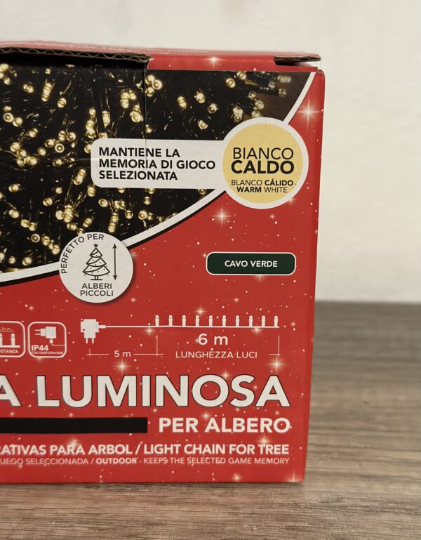 Catena luminosa per albero luce calda - immagine 3