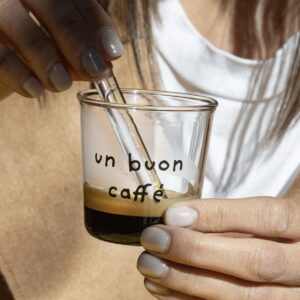 Quattro bicchierini espresso Un Buon Caffè