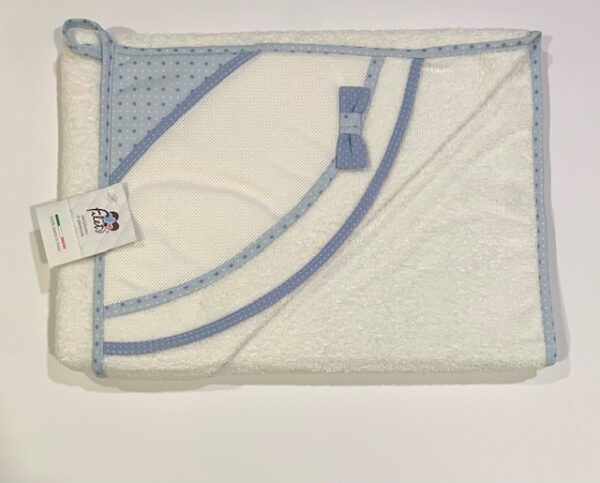 Accappatoio triangolo Fiocco azzurro