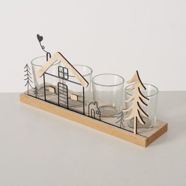 Porta tea light Skane casetta