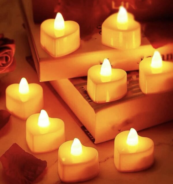Candelina tealight a led Cuore - immagine 6