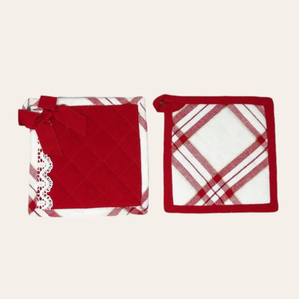 Coppia di presine Santa Claus