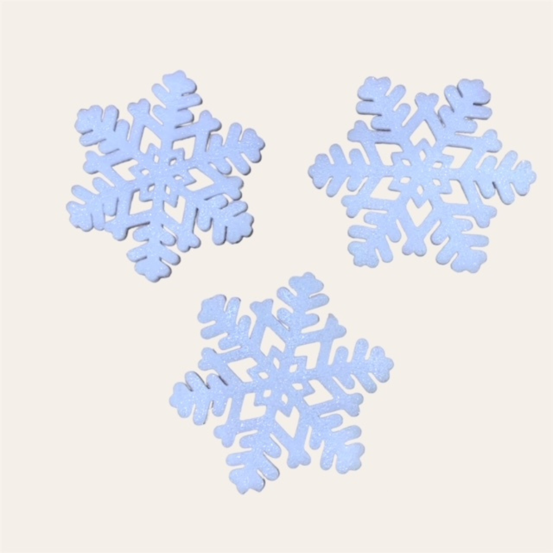 Tris fiocchi di neve