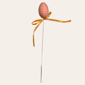 Pick uovo vichy arancio