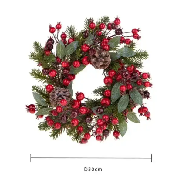 Ghirlanda con bacche rosse - immagine 3