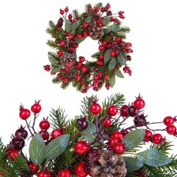 Ghirlanda con bacche rosse - immagine 2