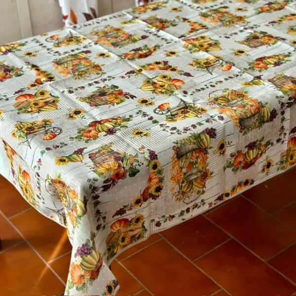 Tovaglia antimacchia Zucche da 18