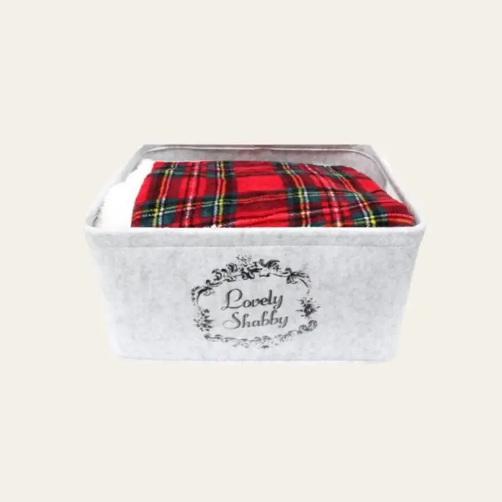 Plaid tartan in cassetta