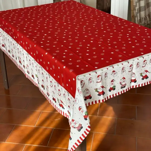 Tovaglia antimacchia effetto cotone Babbo da 6