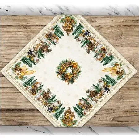 Centro tavola in gobelin Lanterna 93x93