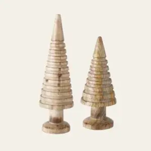 Set due alberi legno Noares rigati