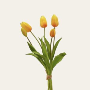 Mazzo artificiale di Tulipani Gialli sfumati