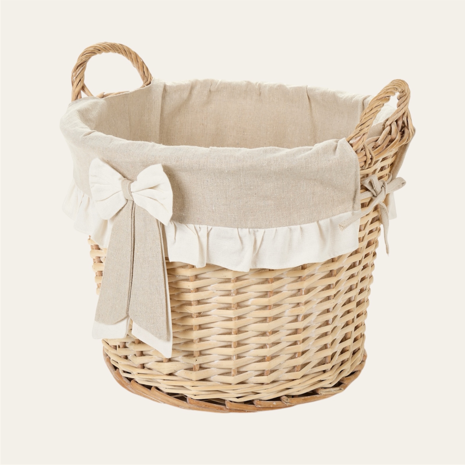 Cesta alta tonda con manici M