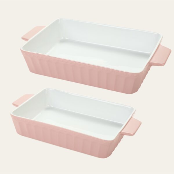 Coppia di pirofile rosa