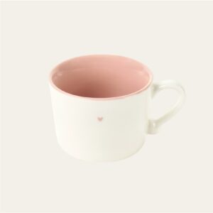 Tazza cuore avorio