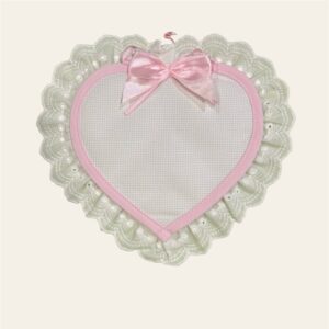 Fiocco nascita cuore rosa