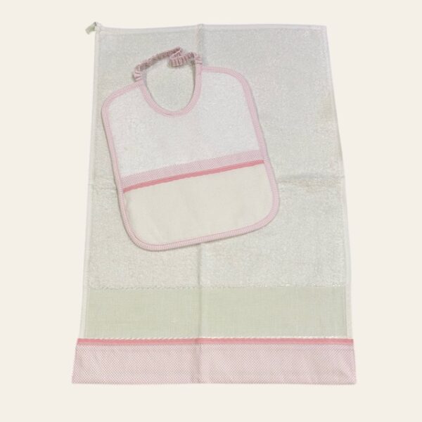 Set asilo rosa ricamabile