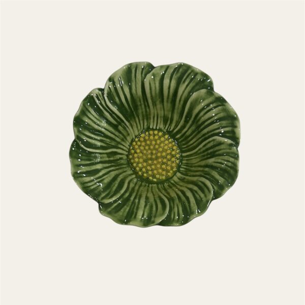 Ciotola Fiore verde 16 cm - immagine 3