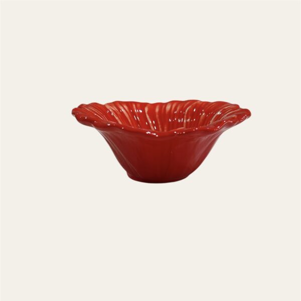 Ciotola Fiore rossa 16 cm - immagine 2