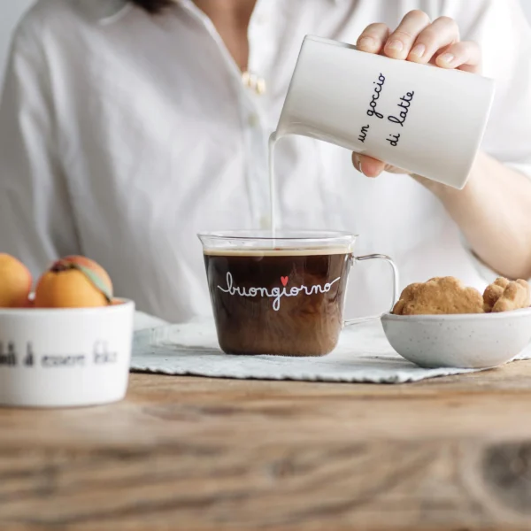 Tazza in vetro Buogiorno