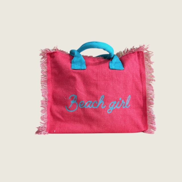 Borsa M fragola / azzurro
