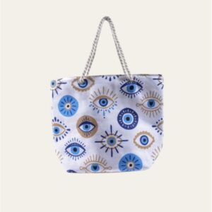 Borsa frigo L manici in corda bianca